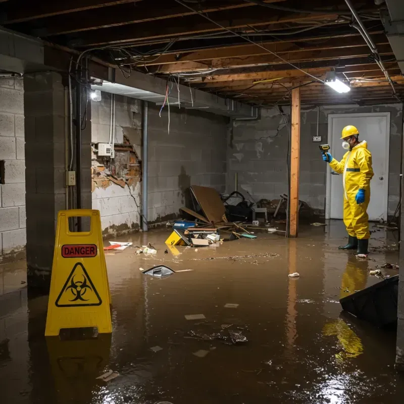 Flooded Basement Electrical Hazard in Clarion County, PA Property